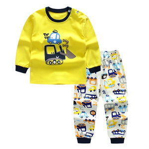 Cartoon Robot Baby Boys Clothes Set