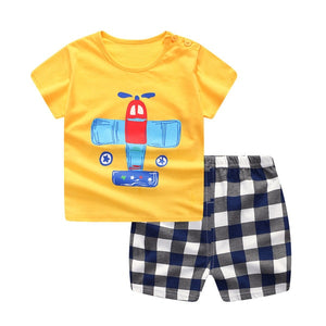 Plaid Baby Boy Clothes Summer 2019