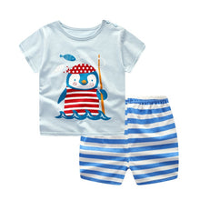 Load image into Gallery viewer, Striped Baby Boy Clothes Summer