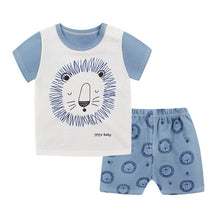 Load image into Gallery viewer, Children Sets Boy Cartoon T-shirts+Shorts Summer