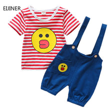Load image into Gallery viewer, Striped Baby Boys Girls Clothes Set Summer 2019