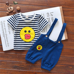 Striped Baby Boys Girls Clothes Set Summer 2019